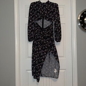 Nasty Gal Cutout Detail MIDI Dress